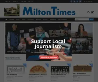 Miltontimes.com(Product of a caring community) Screenshot