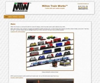 Miltontrainworks.com(Milton Train Works) Screenshot