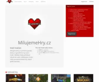 Milujemehry.cz(Místě) Screenshot