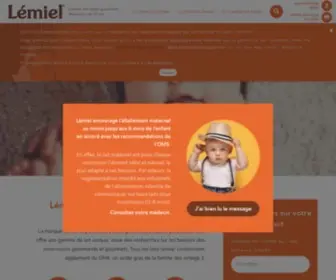 Milumel.fr(Lait Bébé Lémiel) Screenshot