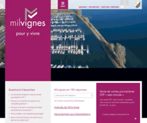 Milvignes.ch(Accueil) Screenshot