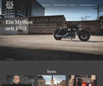 Milwaukee-Vtwin.de(Bilder, Sounds, Berichte, Community und Forum zu Harley-Davidson) Screenshot