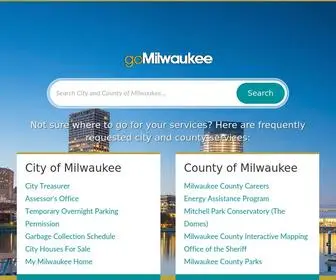 Milwaukee.gov(City Portal) Screenshot