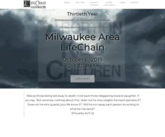 Milwaukeelifechain.org(MKE LifeChain Home) Screenshot