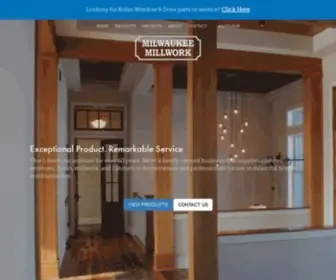 Milwaukeemillwork.com(Exceptional Products) Screenshot