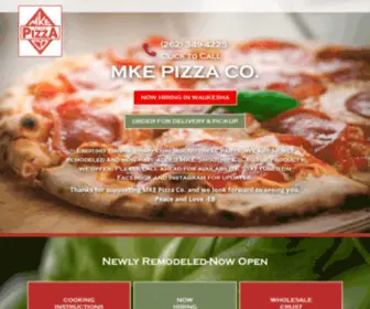 Milwaukeepizzacompany.com(MKE Pizza) Screenshot