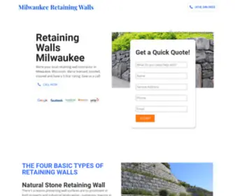 Milwaukeeretainingwalls.co(Premier Retaining Walls Milwaukee) Screenshot