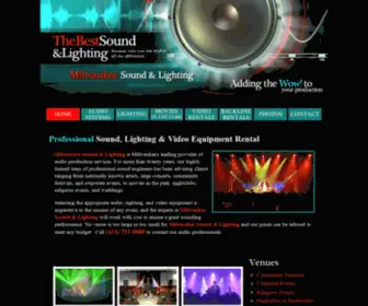 Milwaukeesoundandlighting.com(Professional Sound) Screenshot