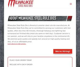 Milwaukeesrd.com(Milwaukee Steel Rule Dies) Screenshot