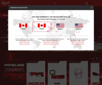 Milwaukeetool.ca(Milwaukee Tool) Screenshot