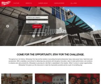 Milwaukeetool.jobs(Milwaukee Careers) Screenshot