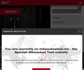 Milwaukeetool.mx(Milwaukee® Tool Official Site) Screenshot