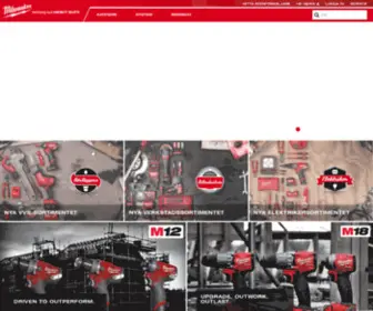 Milwaukeetool.se(Milwaukee Electric Tool Corp) Screenshot