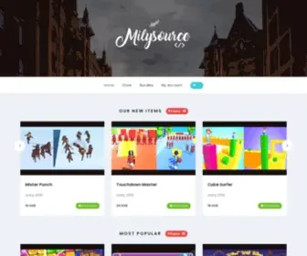Milysource.com(Buy Unity Games Source Code For Android & IOS) Screenshot