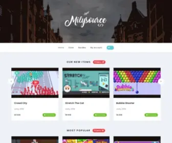 Milysource.net(Buy Unity Games Source Code For Android & IOS) Screenshot