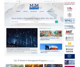 Mim-Guide.com(A global community for prospective Master in Management (MiM)) Screenshot