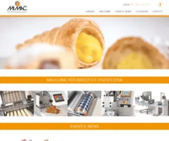 Mimac.com(Macchine per la produzione di biscotti e pasticceria artigianale) Screenshot