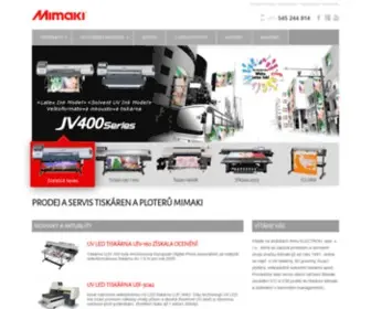 Mimaki.cz(česka) Screenshot