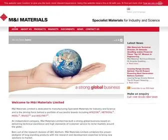 Mimaterials.com(M&I Materials) Screenshot