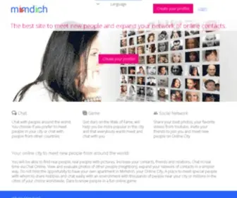 Mimdich.com(Meeting People and Contacts for free in your online City) Screenshot