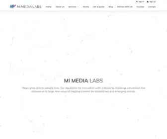Mimedialabs.com(MI MEDIA LABS) Screenshot