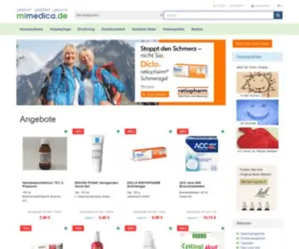 Mimedica.de(Ihre Versandapotheke) Screenshot