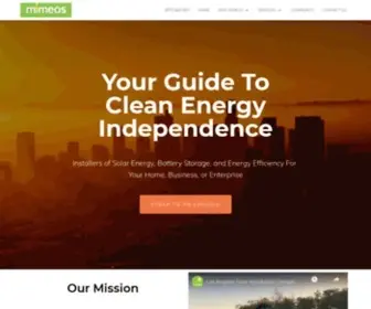 Mimeos.net(#1 Los Angeles Solar Company) Screenshot