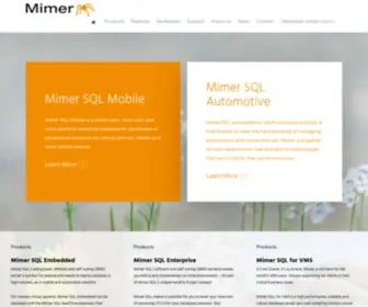 Mimer.se(Mimer > Home) Screenshot