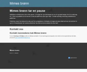 Mimesbronn.no(Mimes brønn) Screenshot