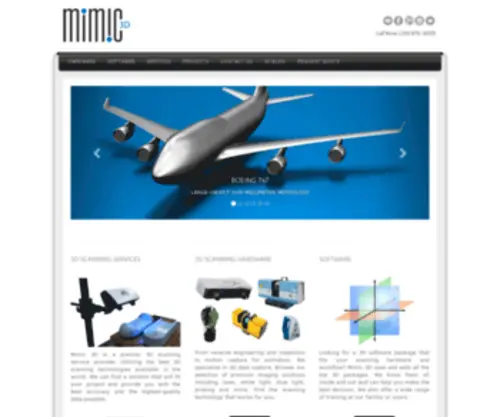 Mimic3D.com(3D Scanning Services) Screenshot