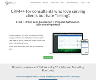 Mimiran.com(Finally, CRM for solo consultants who hate "selling") Screenshot