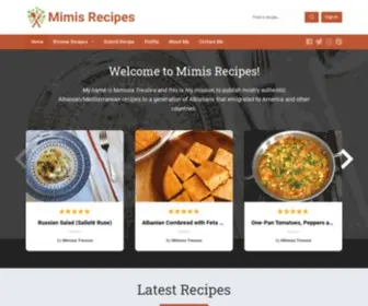 Mimisrecipes.com(Mimis Recipes) Screenshot