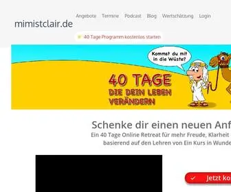 Mimistclair.de(Ein Kurs in Wundern) Screenshot