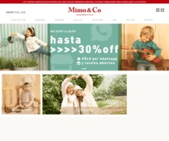 Mimo.com.ar(Mimo & Co) Screenshot