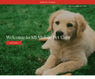 Mimobilepetcare.com(Mobile pet grooming) Screenshot