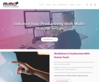 Mimomonitors.com(Mimo Monitors) Screenshot