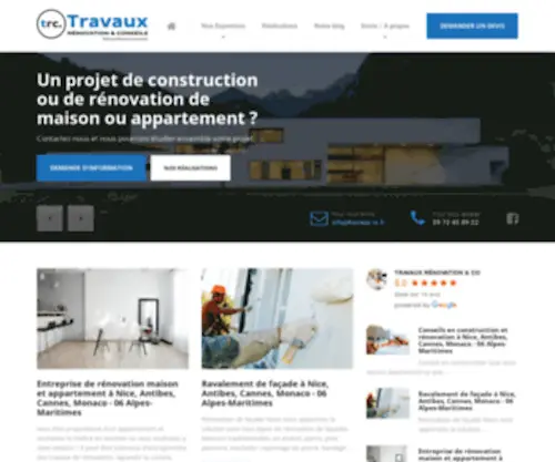 Mimosa-Construction.fr(Travaux Rénovation & Conseils) Screenshot