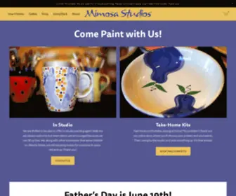 Mimosastudios.com(A Paint Your Own Pottery Ceramic Studio) Screenshot