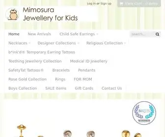 Mimosura.com(Mimosura Jewellery for Kids) Screenshot