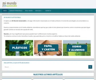 Mimundosustentable.com(Comprometidos con el medio ambiente) Screenshot