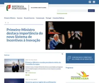 Min-Edu.pt(Página Oficial do Governo de Portugal) Screenshot