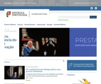 Min-Financas.pt(Página Oficial do Governo de Portugal) Screenshot