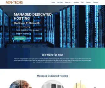 Min-Techs.com(Managed Dedicated Hosting) Screenshot