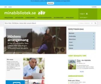 Minabibliotek.se(Startsida) Screenshot