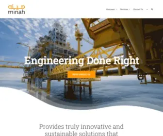 Minah.com.sa(Commissioning, Electrical Instrumentation, Facilities Management) Screenshot