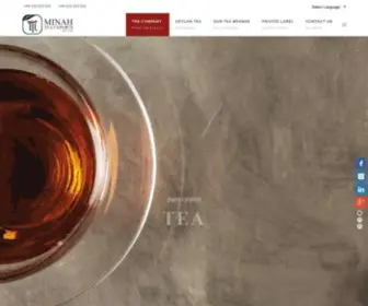 Minahtea.com(Minah Tea Exports (Pvt) Ltd) Screenshot