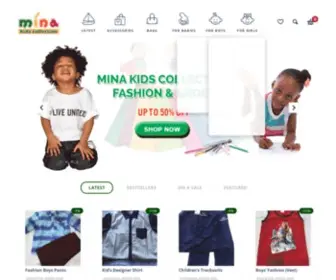 Minakidscollection.com(Kids Shopping) Screenshot