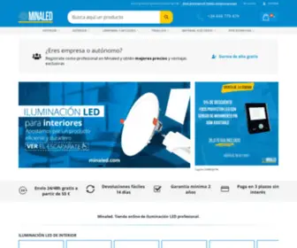 Minaled.com(Tienda online de Iluminación LED Profesional) Screenshot