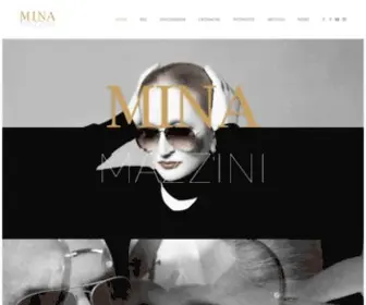 Minamazzini.com(Il sito ufficiale di Mina) Screenshot