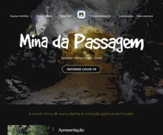 Minasdapassagem.com.br(Mina de ouro da Passagem) Screenshot